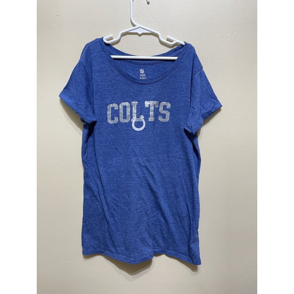 Indianapolis Colts | Girls T Shirt Youth XL (14) | NFL Team Apparel | Blue